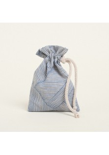 Beauty Home ΠΟΥΓΚΙ ΜΕ ΚΟΡΔΟΝΙ 12 x 17 cm ΔΙΑΓΩΝΙΕΣ ΓΡΑΜΜΕΣ ΜΠΛΕ