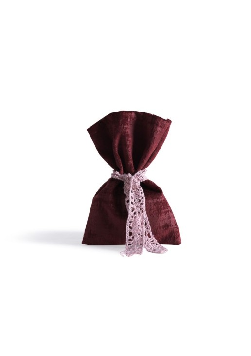 Beauty Home ΠΟΥΓΚΙ ΒΕΛΟΥΔΟ ΜΕ ΟΨΗ ΜΑΡΜΑΡΟΥ ΜΠΟΡΝΤΩ 12 x 17 cm