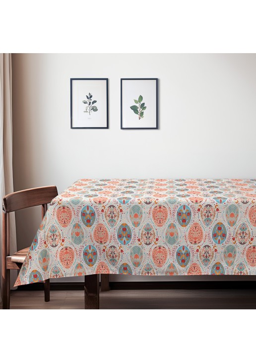 Beauty Home ΤΡΑΠΕΖΟΜΑΝΤΗΛΟ ΑΥΓΑ ΣΕ ΠΑΣΤΕΛ ΑΠΟΧΡΩΣΕΙΣ 135 x 220 cm