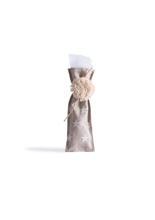 Beauty Home ΠΟΥΓΚΙ ΜΑΚΡΟΣΤΕΝΟ 6 x 19 cm -ΛΕΥΚΑ ΑΣΤΕΡΙΑ