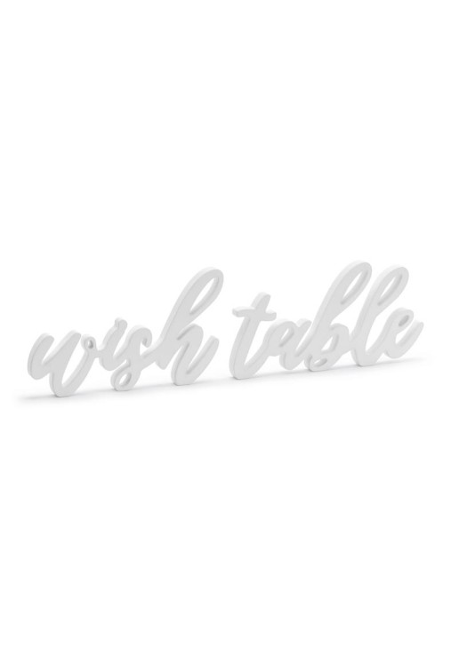 Beauty Home ΞΥΛΙΝΟ ΔΙΑΚΟΣΜΗΤΙΚΟ “WISH TABLE” 40x10cm