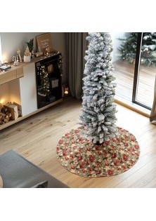 Beauty Home ΠΟΔΙΑ ΔΕΝΤΡΟΥ 90 CM ΣΤΟΦΑ HAPPY HOLIDAY
