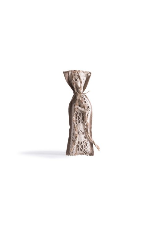 Beauty Home ΠΟΥΓΚΙ ΜΕ ΔΑΝΤΕΛΑ 6 x 19 cm ΜΠΕΖ-ΕΚΡΟΥ