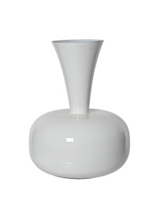 Beauty Home Μεταλλικό Βάζο Λευκό 17 x 23 CM