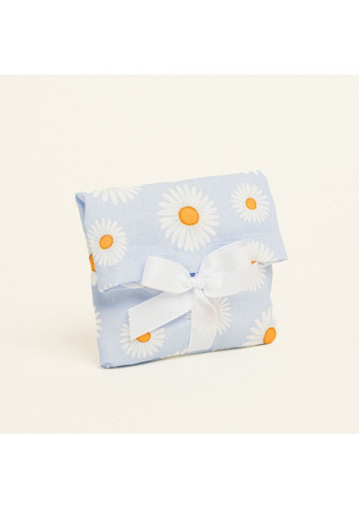 Beauty Home ΠΟΥΓΚΙ ΜΕ ΚΟΡΔΕΛΑ 12 x 17 cm ΠΟΠΛΙΝΑ ΜΑΡΓΑΡΙΤΕΣ ΓΑΛΑΖΙΟ ΦΟΝΤΟ