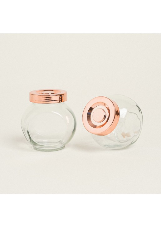 Beauty Home ΒΑΖΑΚΙ ΜΕ ΚΑΠΑΚΙ ΡΟΖ ΧΡΥΣΟ 8x8x5,5cm – 180ml