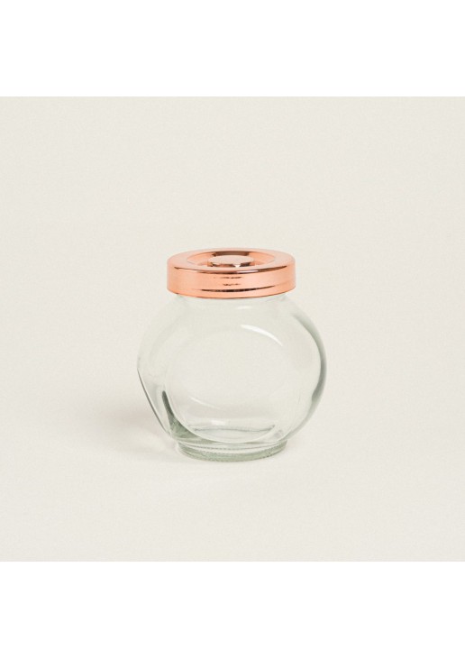 Beauty Home ΒΑΖΑΚΙ ΜΕ ΚΑΠΑΚΙ ΡΟΖ ΧΡΥΣΟ 8x8x5,5cm – 180ml