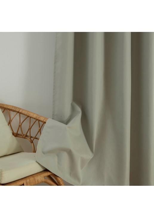 Beauty Home Κουρτίνα Full Blackout σκίασης με 8 κρίκους Soft Art 8391 Dark Beige-3 140x270 Σκούρο Μπεζ