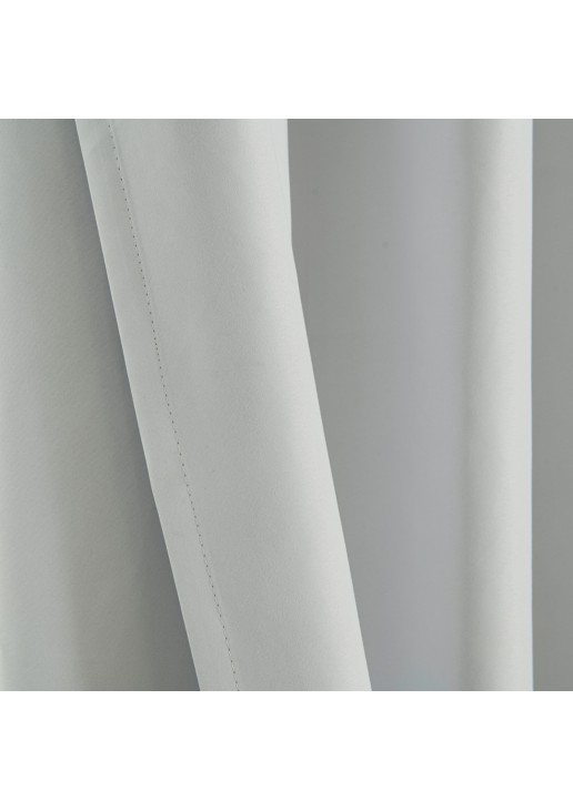 Beauty Home Κουρτίνα Full Blackout σκίασης με 8 κρίκους Soft Art 8391 Ice-Ecru 140x270 Πάγου