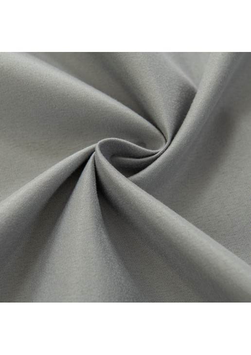 Beauty Home Κουρτίνα Full Blackout σκίασης με 8 κρίκους Soft Art 8391 Grey-11 140x270 Γκρι