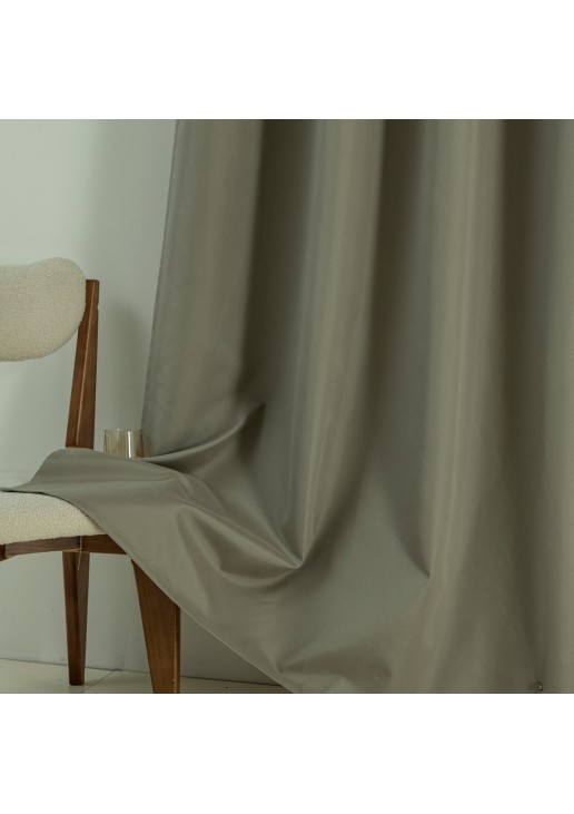 Beauty Home Κουρτίνα Full Blackout σκίασης με 8 κρίκους Soft Art 8391 Light Beige-C3 140x270 Μπεζ