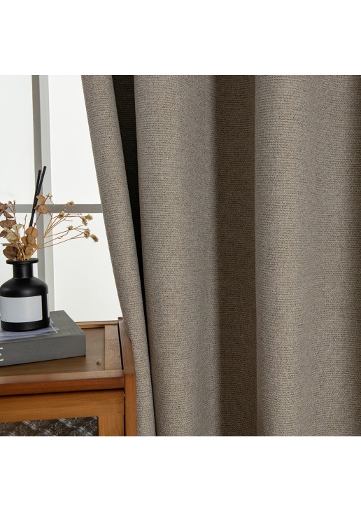 Beauty Home Κουρτίνα Full Blackout σκίασης με 8 κρίκους Elite Art 8392 Beige-Νο5 140x270 Μπεζ