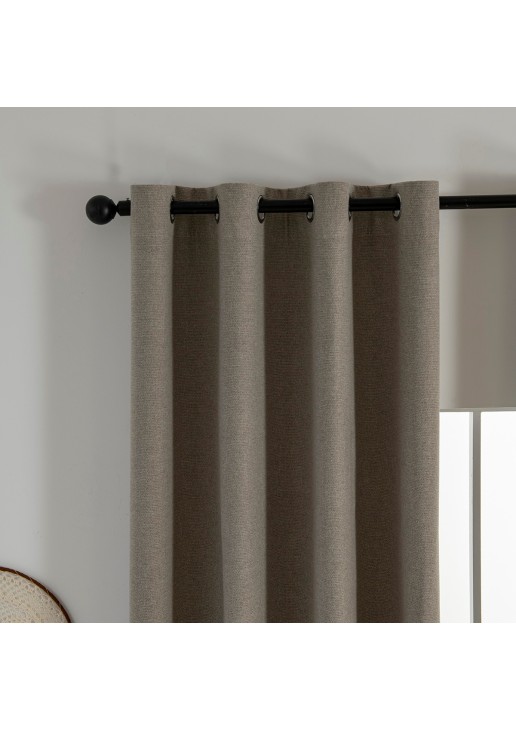 Beauty Home Κουρτίνα Full Blackout σκίασης με 8 κρίκους Elite Art 8392 Beige-Νο5 140x270 Μπεζ