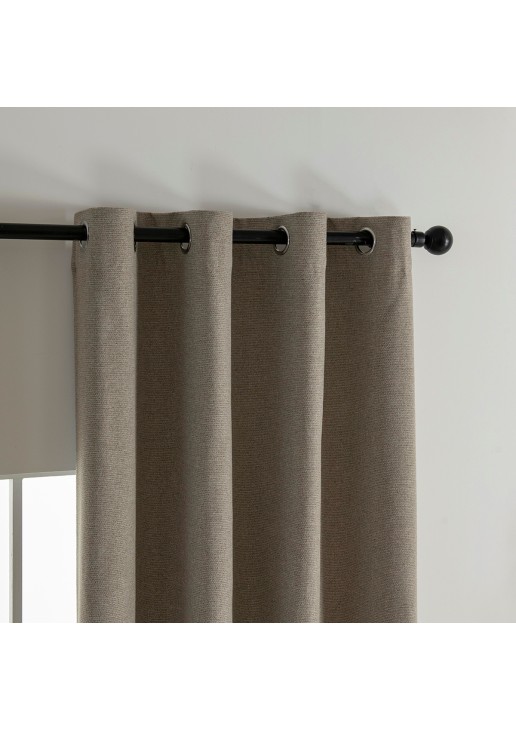 Beauty Home Κουρτίνα Full Blackout σκίασης με 8 κρίκους Elite Art 8392 Beige-Νο5 140x270 Μπεζ