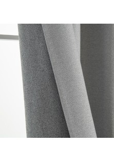 Beauty Home Κουρτίνα Full Blackout σκίασης με 8 κρίκους Elite Art 8392 Light Grey-Νο3 140x270 Ασημί
