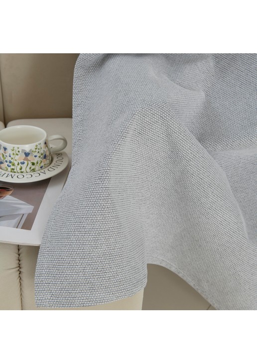 Beauty Home Κουρτίνα Full Blackout σκίασης με 8 κρίκους Elite Art 8392 Silver-Νο4 140x270 Γκρι