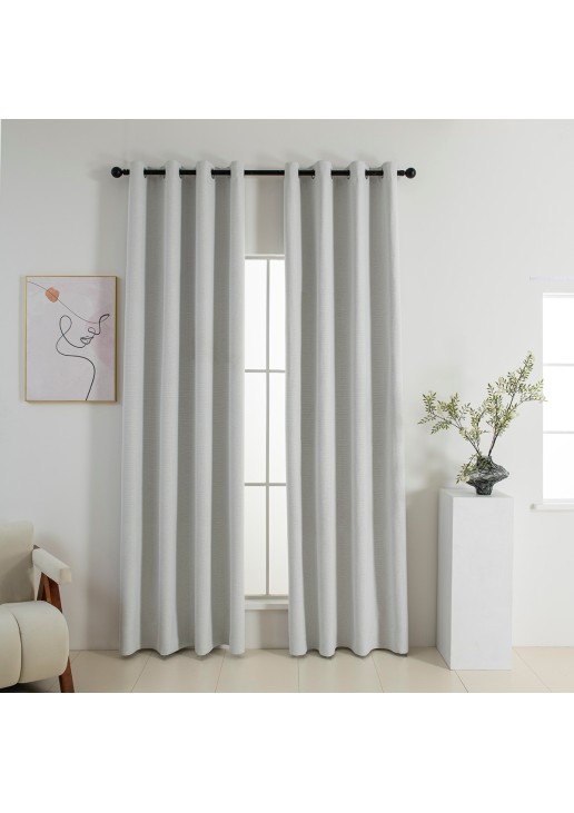 Beauty Home Κουρτίνα Full Blackout σκίασης με 8 κρίκους Elite Art 8392 Ice-No1 140x270 Πάγου