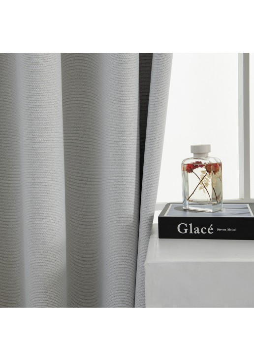 Beauty Home Κουρτίνα Full Blackout σκίασης με 8 κρίκους Elite Art 8392 Ice-No1 140x270 Πάγου
