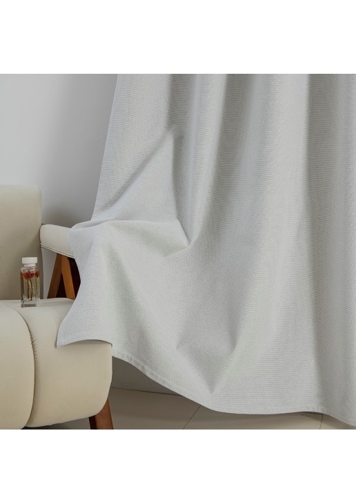 Beauty Home Κουρτίνα Full Blackout σκίασης με 8 κρίκους Elite Art 8392 Ice-No1 140x270 Πάγου