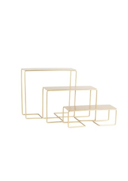 Beauty Home 3 ΜΕΤΑΛΛΙΚΕΣ ΒΑΣΕΙΣ ΠΑΡΟΥΣΙΑΣΗΣ 27×29,5x10cm / 18×28,5x10cm / 9x27x10cm