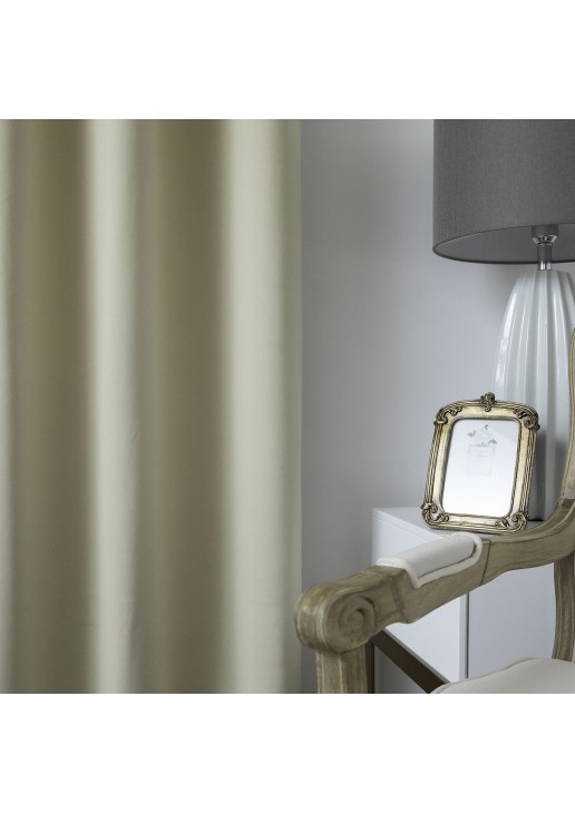 Beauty Home Κουρτίνα Blackout σκίασης με 8 κρίκους Ideal Art 8400 140x270 Μπεζ