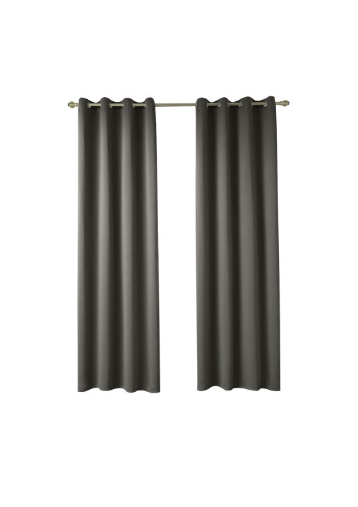 Beauty Home Κουρτίνα Blackout σκίασης με 8 κρίκους Ideal Art 8400 140x270 Καφέ