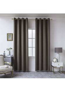 Beauty Home Κουρτίνα Blackout σκίασης με 8 κρίκους Ideal Art 8400 140x270 Καφέ