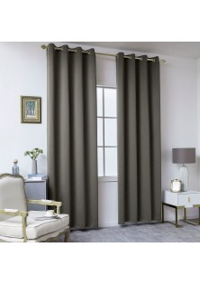 Beauty Home Κουρτίνα Blackout σκίασης με 8 κρίκους Ideal Art 8400 140x270 Καφέ