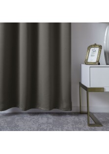 Beauty Home Κουρτίνα Blackout σκίασης με 8 κρίκους Ideal Art 8400 140x270 Καφέ