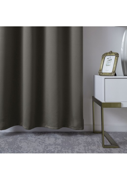 Beauty Home Κουρτίνα Blackout σκίασης με 8 κρίκους Ideal Art 8400 140x270 Καφέ