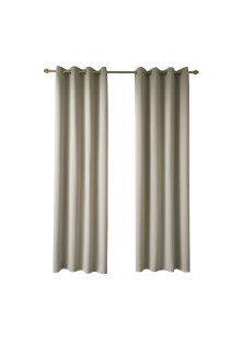 Beauty Home Κουρτίνα Blackout σκίασης με 8 κρίκους Ideal Art 8400 140x270 Άμμου