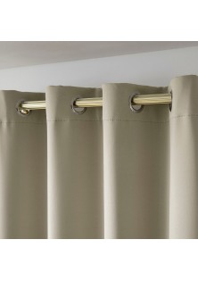 Beauty Home Κουρτίνα Blackout σκίασης με 8 κρίκους Ideal Art 8400 140x270 Άμμου