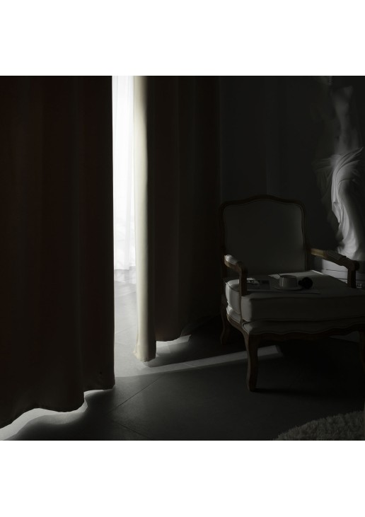 Beauty Home Κουρτίνα Blackout σκίασης με 8 κρίκους Ideal Art 8400 140x270 Άμμου