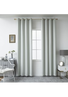 Beauty Home Κουρτίνα Blackout σκίασης με 8 κρίκους Ideal Art 8400 140x270 Γκρι