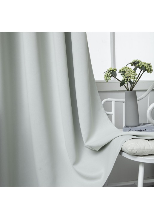 Beauty Home Κουρτίνα Blackout σκίασης με 8 κρίκους Ideal Art 8400 140x270 Γκρι