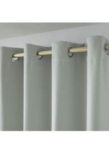 Beauty Home Κουρτίνα Blackout σκίασης με 8 κρίκους Ideal Art 8400 140x270 Γκρι