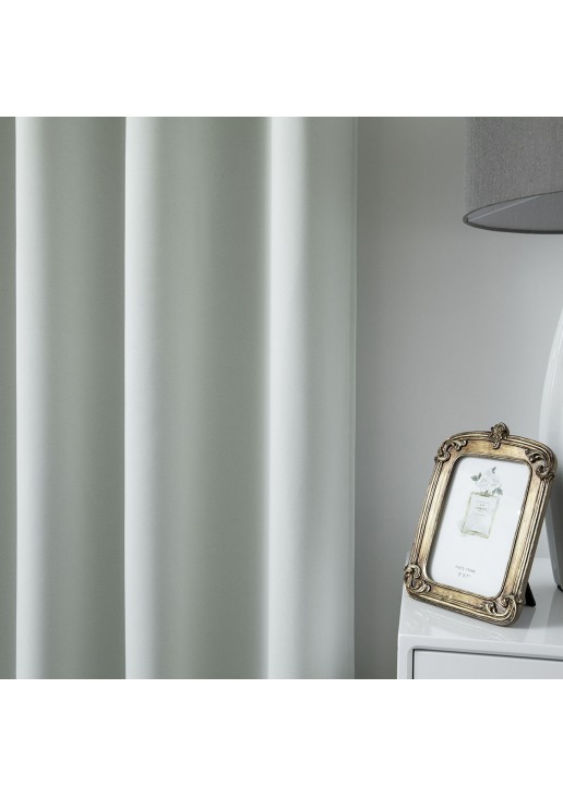 Beauty Home Κουρτίνα Blackout σκίασης με 8 κρίκους Ideal Art 8400 140x270 Γκρι
