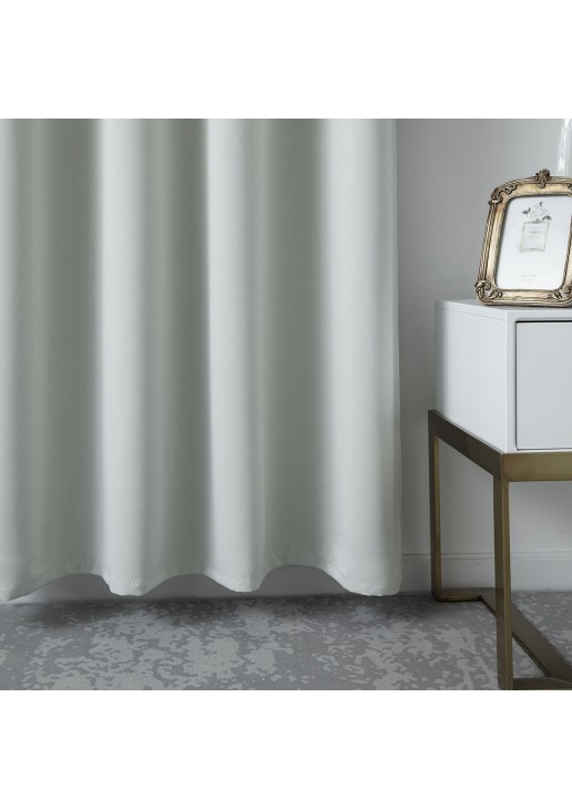 Beauty Home Κουρτίνα Blackout σκίασης με 8 κρίκους Ideal Art 8400 140x270 Γκρι