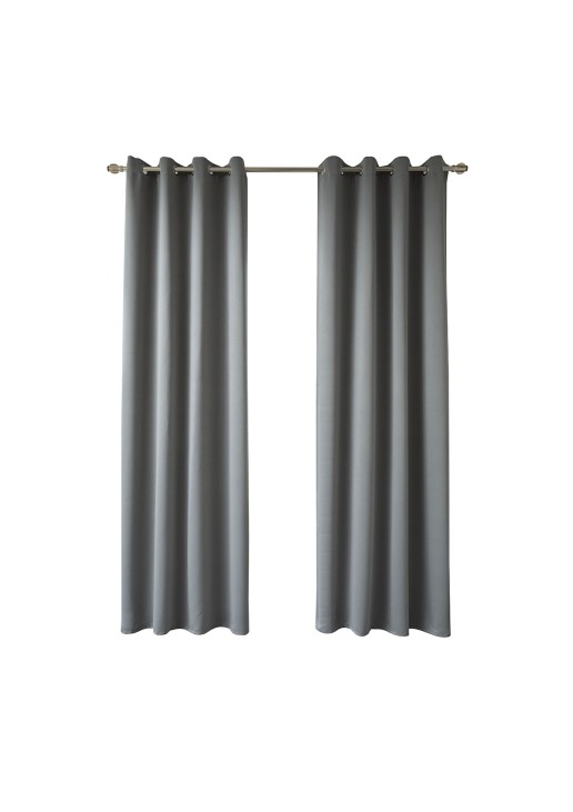 Beauty Home Κουρτίνα Blackout σκίασης με 8 κρίκους Art Ideal 8400 140x270 Ανθρακίτης
