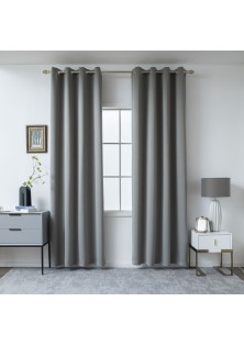 Beauty Home Κουρτίνα Blackout σκίασης με 8 κρίκους Art Ideal 8400 140x270 Ανθρακίτης