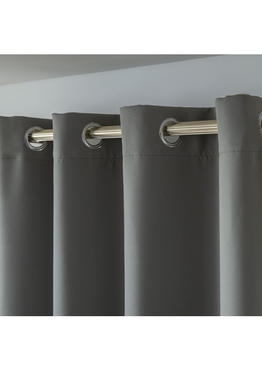 Beauty Home Κουρτίνα Blackout σκίασης με 8 κρίκους Art Ideal 8400 140x270 Ανθρακίτης