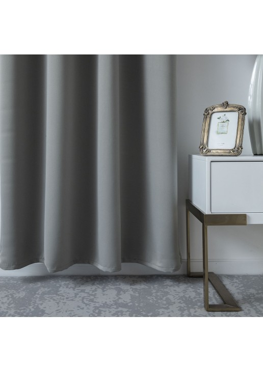 Beauty Home Κουρτίνα Blackout σκίασης με 8 κρίκους Art Ideal 8400 140x270 Ανθρακίτης