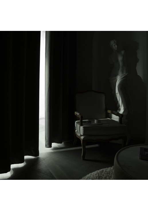 Beauty Home Κουρτίνα Blackout σκίασης με 8 κρίκους Art Ideal 8400 140x270 Ανθρακίτης
