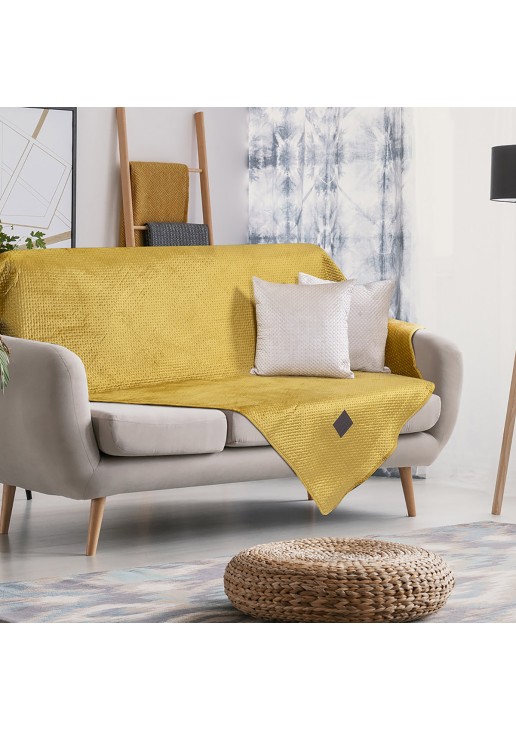 Beauty Home Ριχτάρι Διθέσιο Velvety Art 8412 180x250 Ώχρα