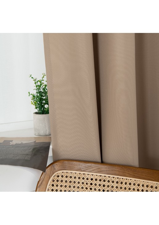 Beauty Home Ύφασμα κουρτίνας με το μέτρο μεσαίας σκίασης Effect Art 8443 Φ320 Μπεζ