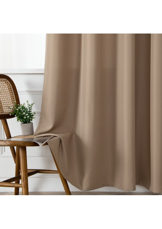 Beauty Home Ύφασμα κουρτίνας με το μέτρο μεσαίας σκίασης Effect Art 8443 Φ320 Μπεζ