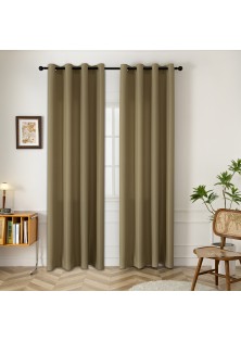Beauty Home Ύφασμα κουρτίνας με το μέτρο μεσαίας σκίασης Effect Art 8443 Φ320 Λαδί