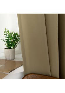 Beauty Home Ύφασμα κουρτίνας με το μέτρο μεσαίας σκίασης Effect Art 8443 Φ320 Λαδί