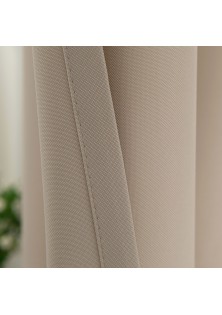 Beauty Home Κουρτίνα μεσαίας σκίασης με 8 μεταλλικούς κρίκους Effect Art 8443 140x270 Άμμου