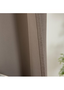 Beauty Home Κουρτίνα Blackout Jacquard σκίασης με 8 μεταλλικούς κρίκους Glare Art 8444 140x270 Μόκα
